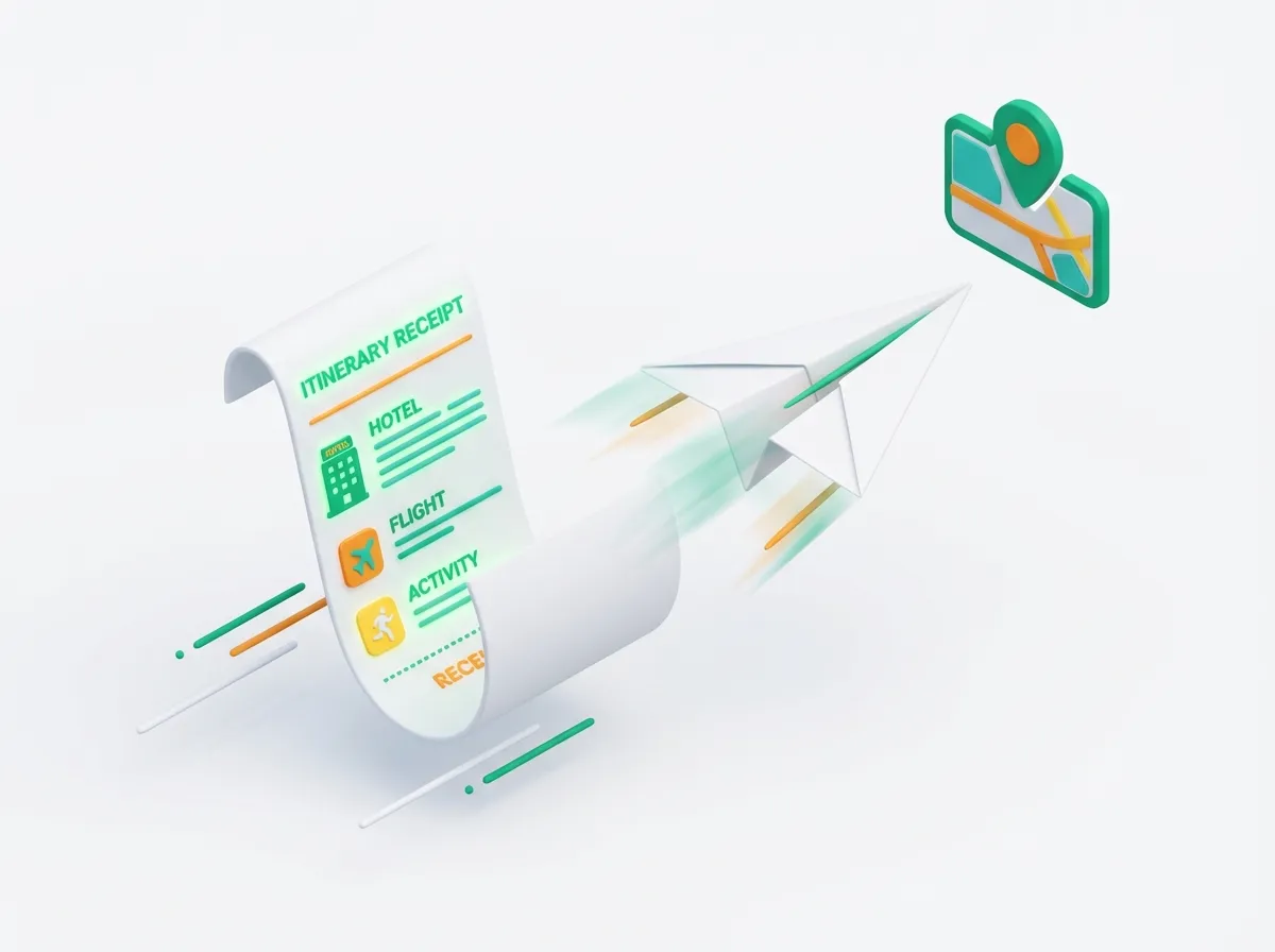 Trip planner app workflow